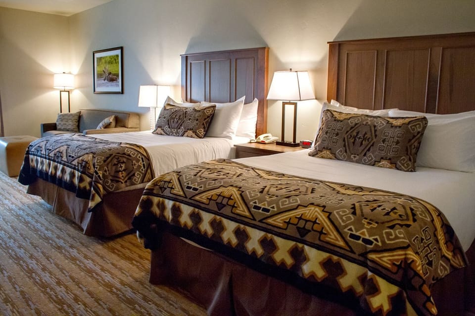 Premium bedding, pillowtop beds, in-room safe, desk