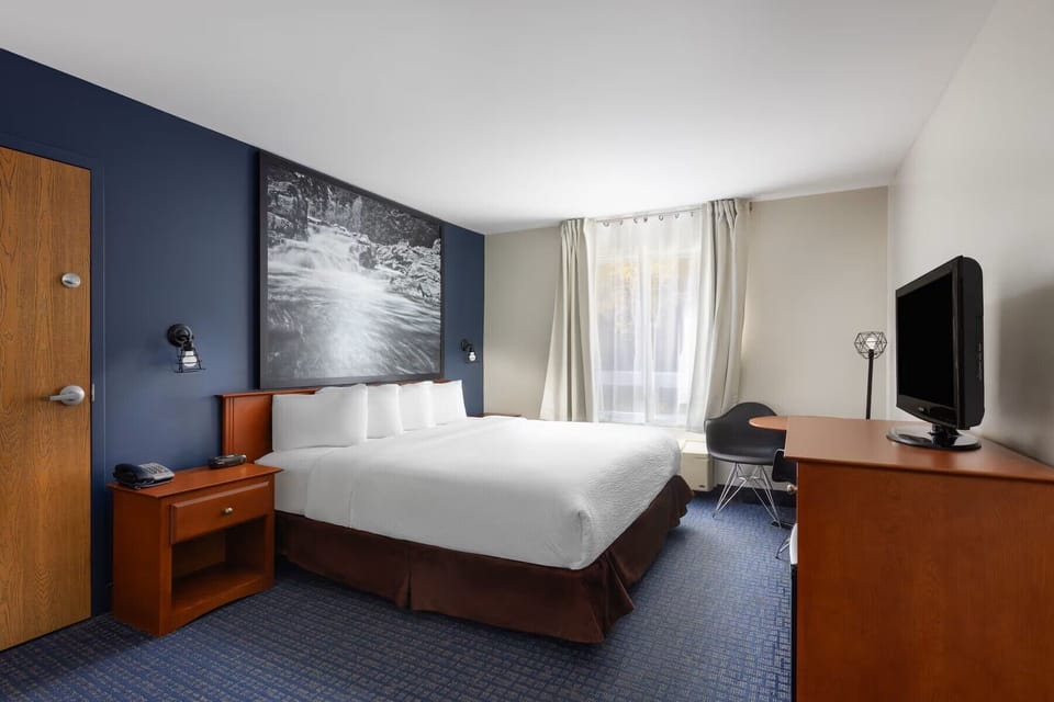 Room, 1 King Bed, Mobility Accessible | Iron/ironing board, WiFi (free), bed sheets