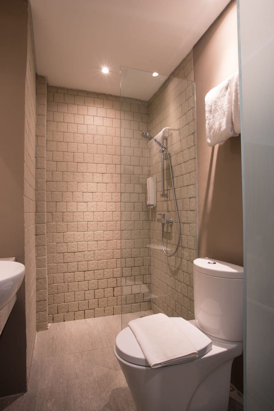 Deluxe Twin Room, Smoking | Bathroom | Shower, free toiletries, slippers, towels