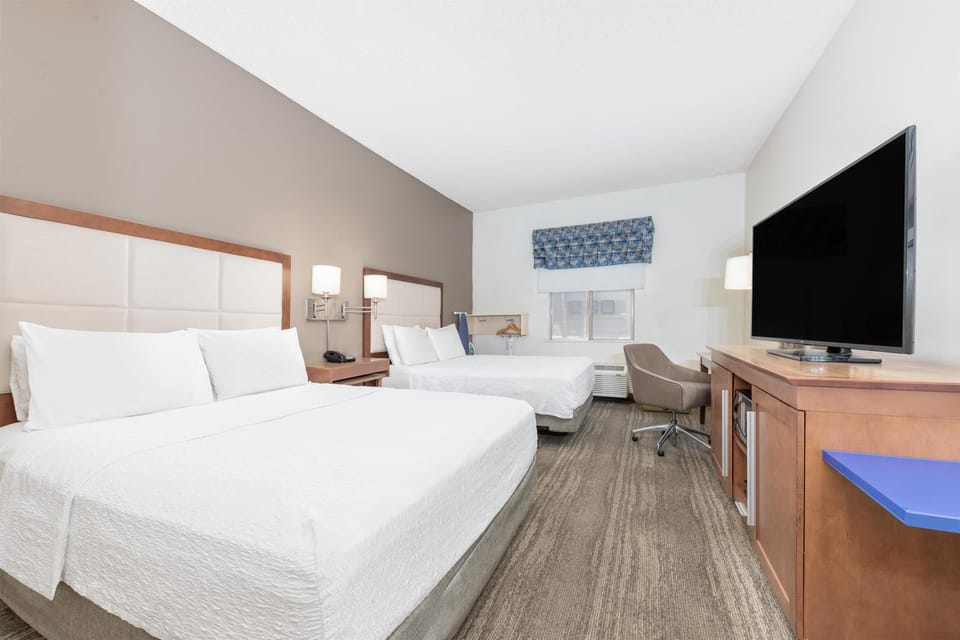 Room, 2 Queen Beds, Non Smoking | Premium bedding, iron/ironing board, free WiFi, bed sheets
