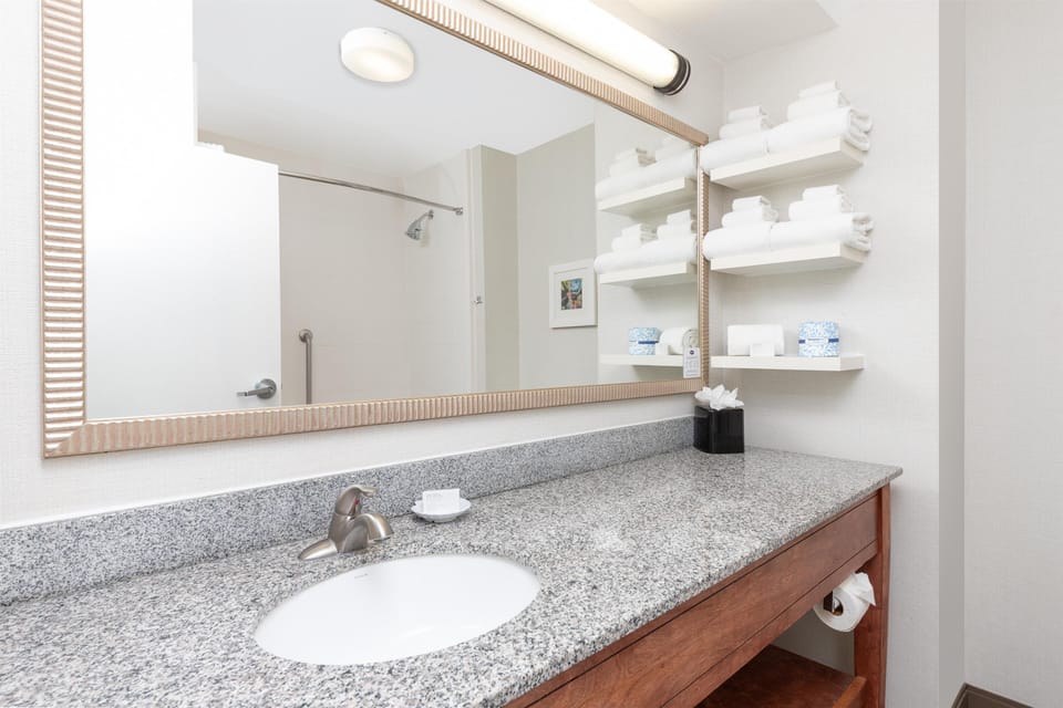 Free toiletries, hair dryer, towels