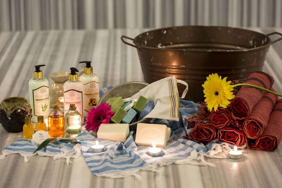 Sauna, Turkish bath, body treatments, body wraps, body scrubs, facials