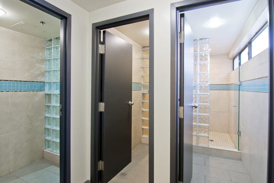 Basic Single Room, Shared Bathroom (Residence) | Bathroom shower
