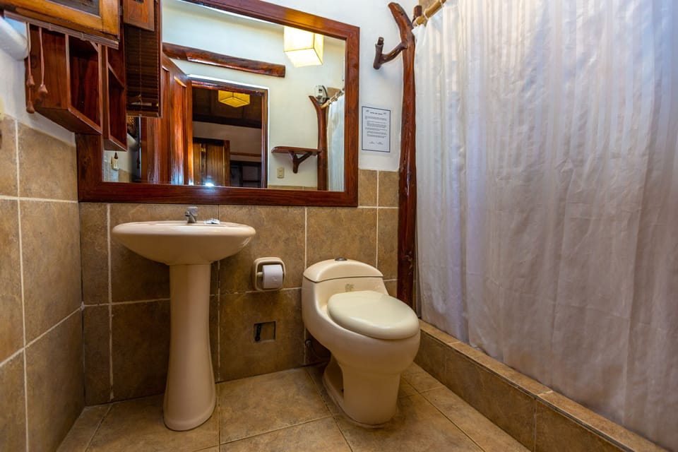 Double Queen Bed, garden view, air condition, tv and frigobar.  | Bathroom | Shower, hair dryer (on request)