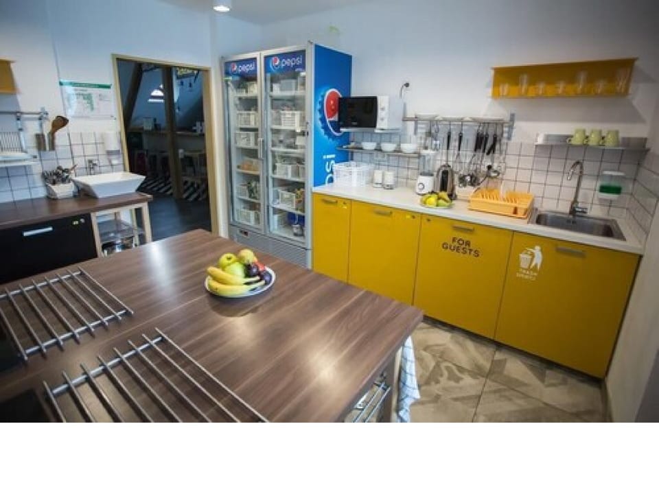 Fridge, microwave, dishwasher, toaster