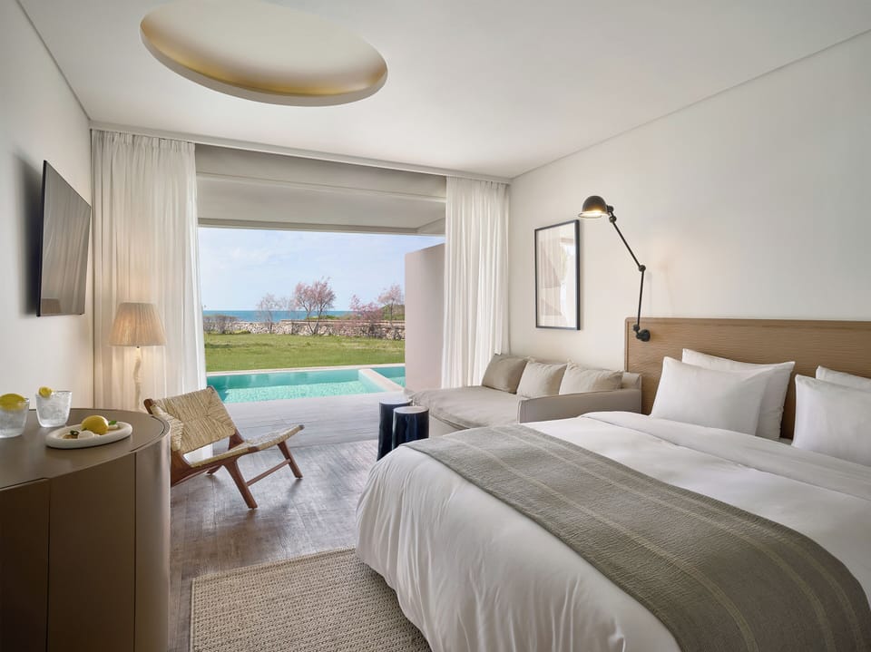 Astir Executive Guestroom,Private Pool | Premium bedding, in-room safe, desk, soundproofing