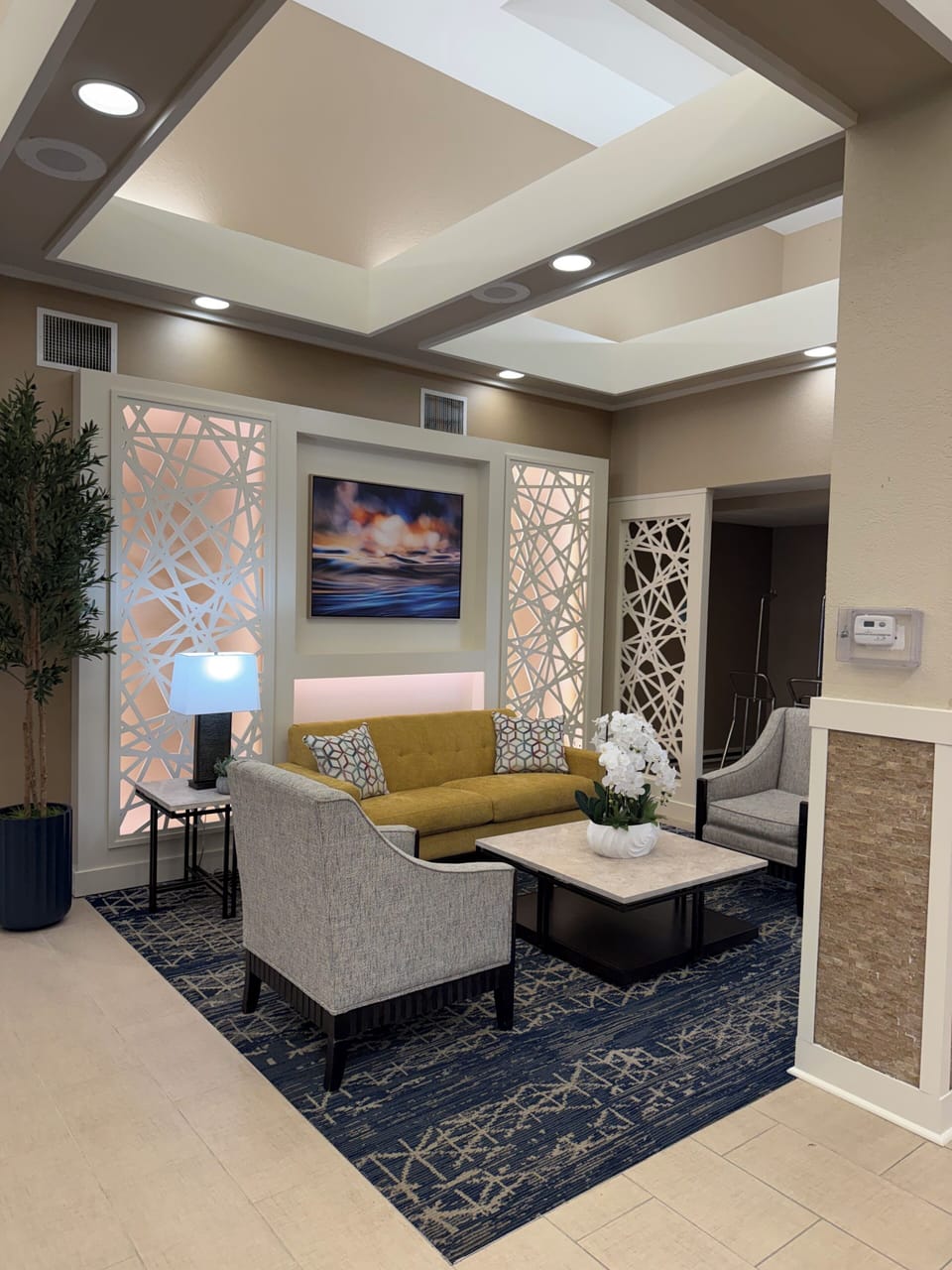 Lobby sitting area