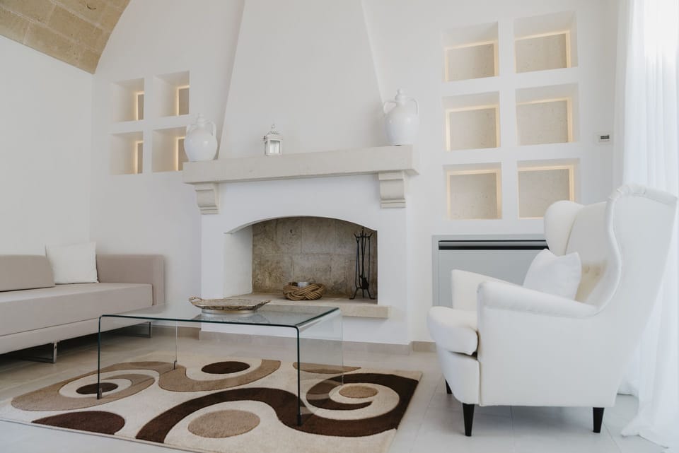 Suite, 1 Bedroom, Private Pool, Garden View | Living area | 32-inch flat-screen TV with satellite channels, TV