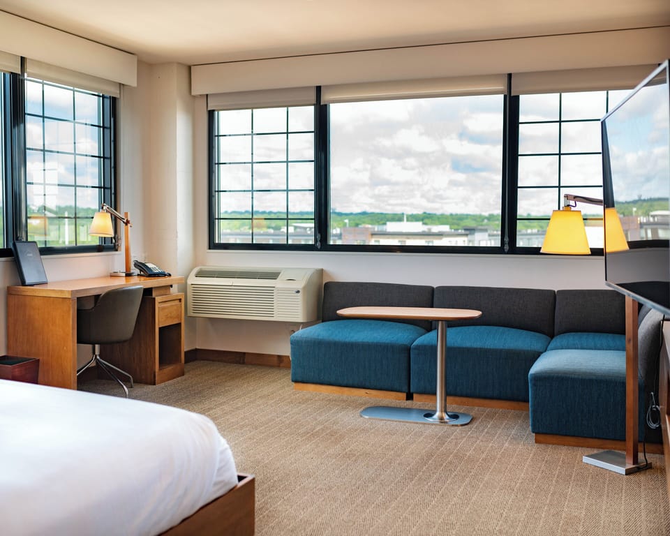In-room safe, desk, laptop workspace, blackout drapes