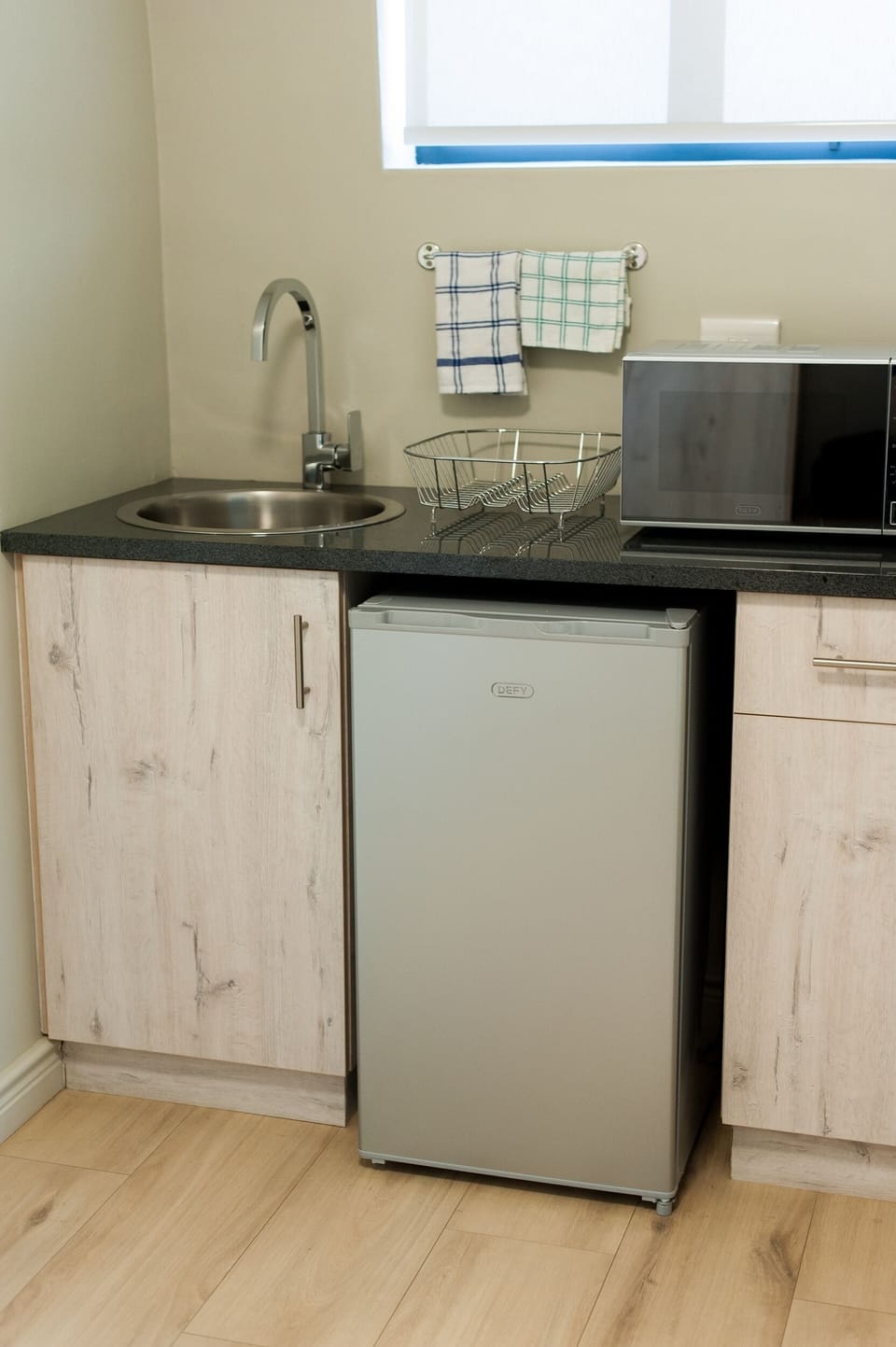 Fridge, electric kettle