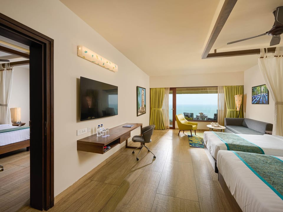 Select Comfort beds, minibar, in-room safe, blackout drapes