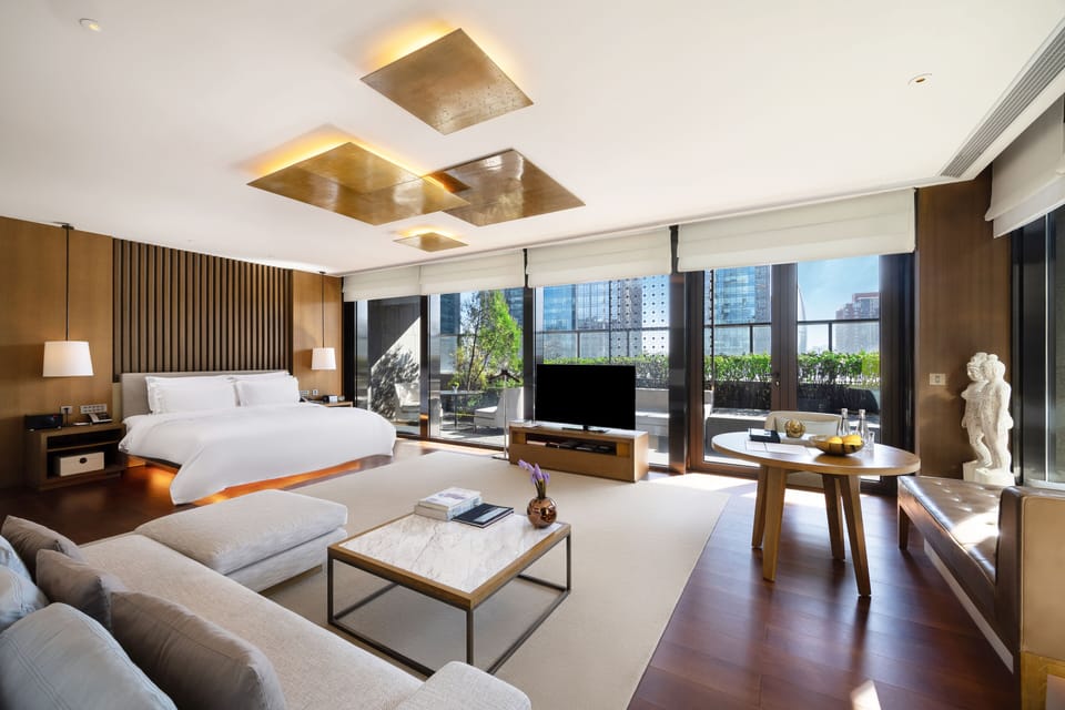 Deluxe Studio, Terrace | Living area | 50-inch LCD TV with satellite channels, TV, DVD player