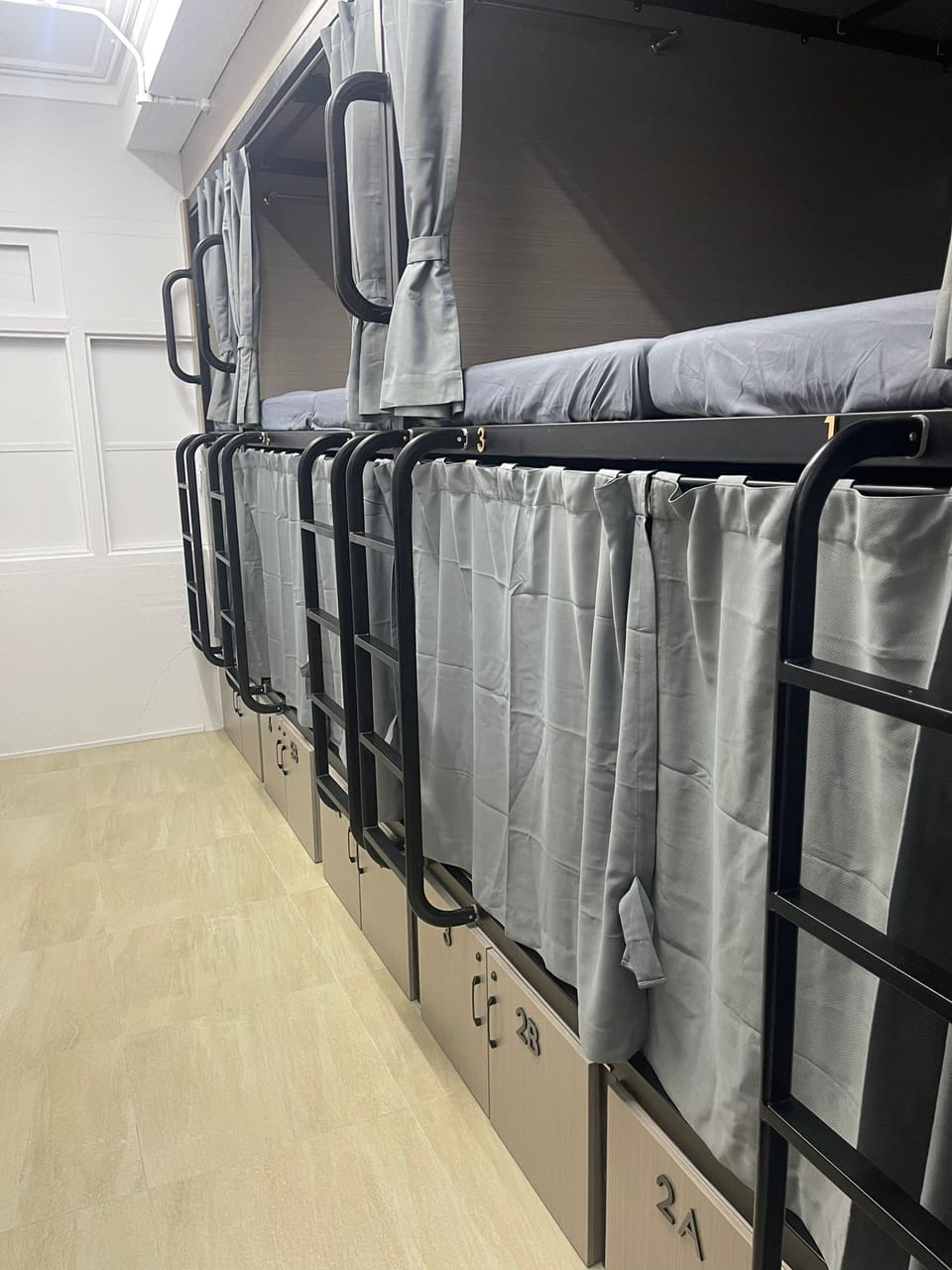 Blackout drapes, iron/ironing board (on request), WiFi (free)