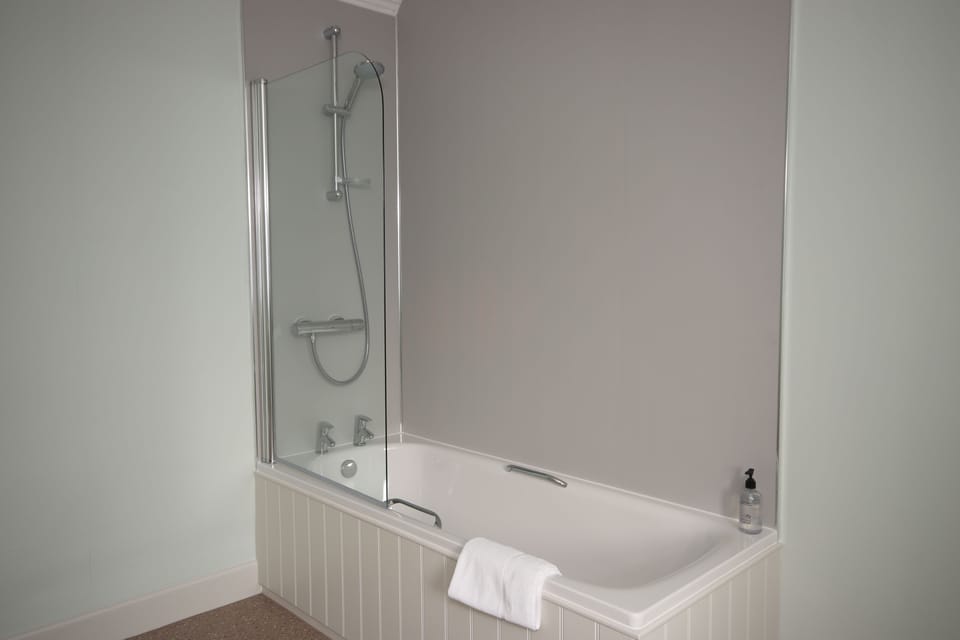 Double or Twin Room, Accessible, Ground Floor | Bathroom | Shower, free toiletries, hair dryer, towels