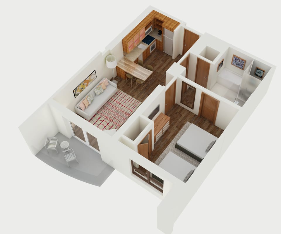 1 Bedroom Ocean Luxury 2Double Suite With Sofabed | 1 bedroom, premium bedding, pillowtop beds, in-room safe