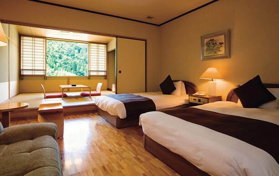 Twin Room with Tatami Area and Japanese Futon, Top Floor  | In-room safe, free WiFi