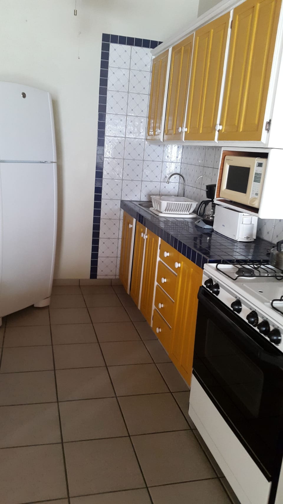 Apartment, 1 Bedroom, Kitchen, Sea View | Private kitchenette | Coffee/tea maker, mini-fridge, microwave, oven