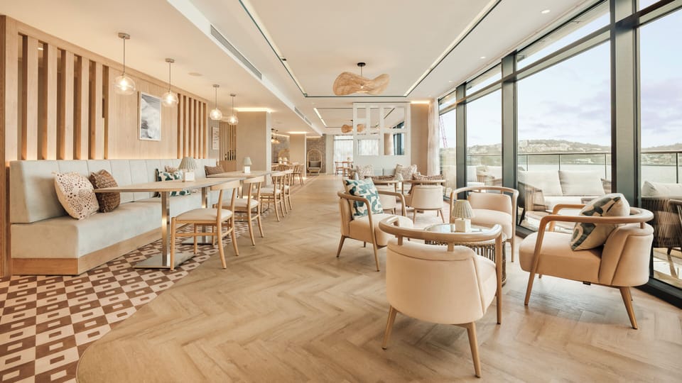 Rooftop bar, beach views, open select days