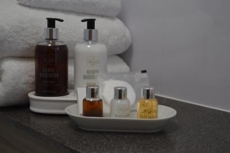 Premium bedding, iron/ironing board (on request), WiFi (free)