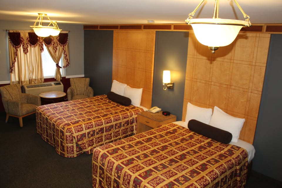 Superior Double Room, 2 Queen Beds, Non Smoking | Premium bedding, desk, laptop workspace, blackout drapes
