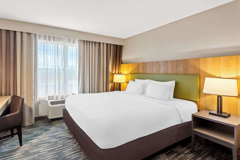 Room, 1 King Bed, Non Smoking | Tempur-Pedic beds, desk, blackout drapes, iron/ironing board