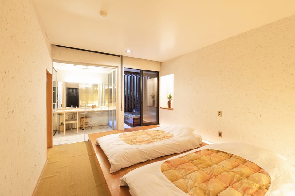 Deluxe Twin Room with Tatami Area and Open-Air Bath (Toki), Non Smoking | In-room safe, free WiFi