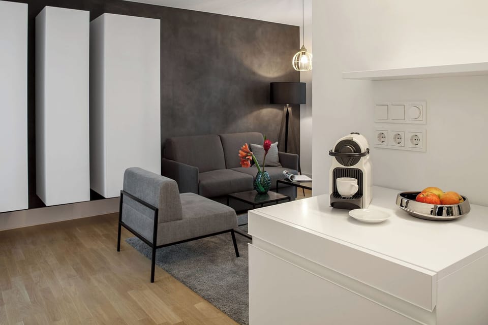 One Bedroom Apartment L | In-room safe, soundproofing, iron/ironing board, free WiFi