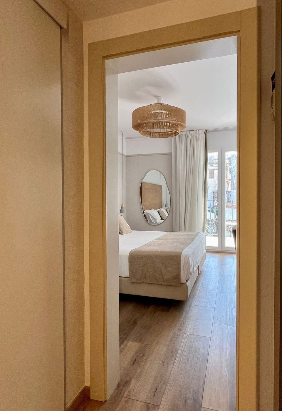 Superior Double Room, Terrace, Pool View | Free minibar, in-room safe, desk, laptop workspace
