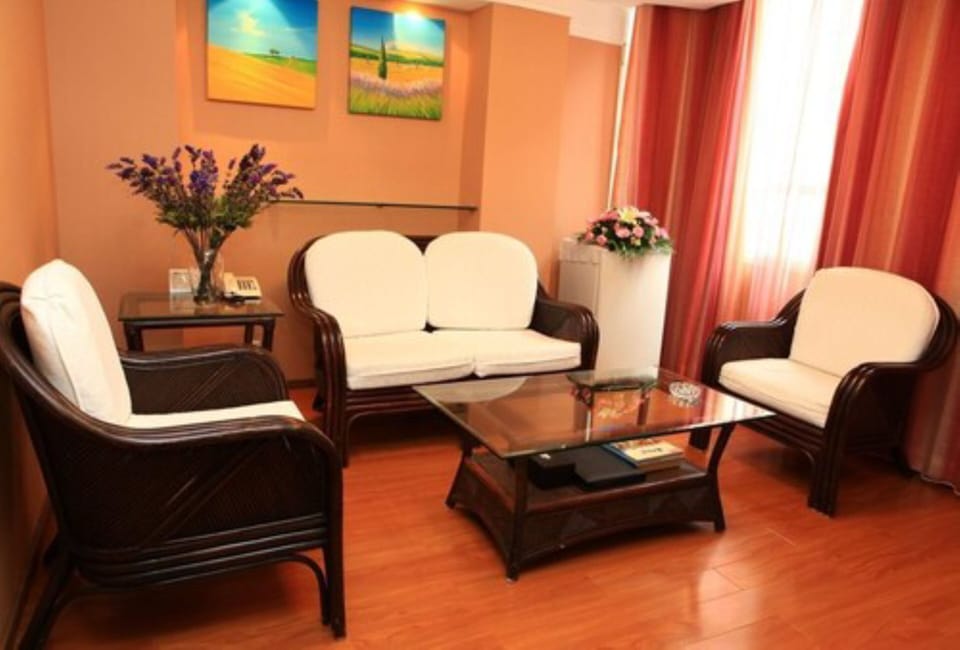 21-inch flat-screen TV with cable channels, TV