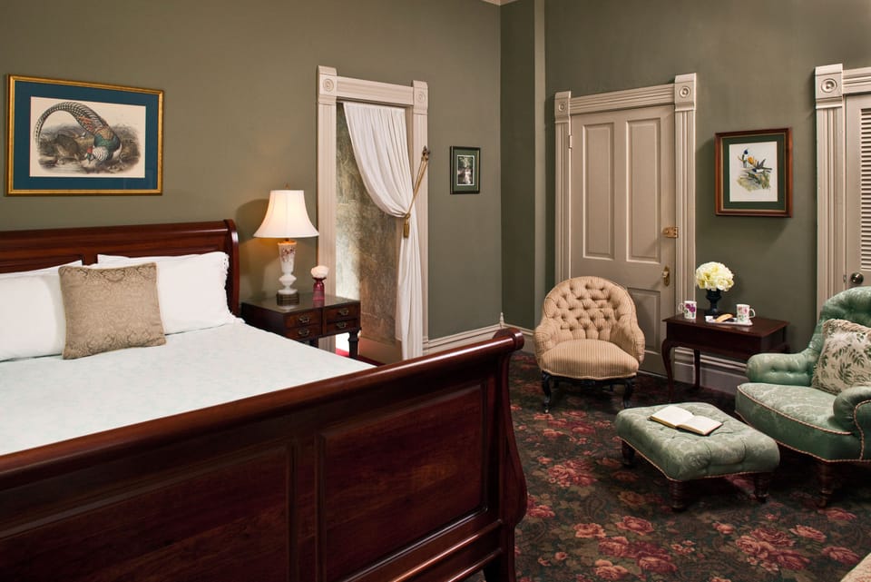 Rose Suite- 1893 Main House | Premium bedding, pillowtop beds, individually decorated
