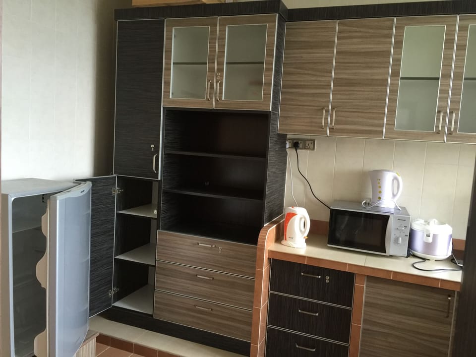 Premier Apartment, 3 Bedrooms | Private kitchenette | Full-size fridge, stovetop, electric kettle, cookware/dishes/utensils