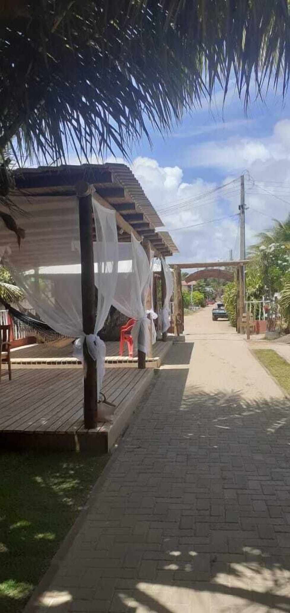 Beach nearby, sun loungers