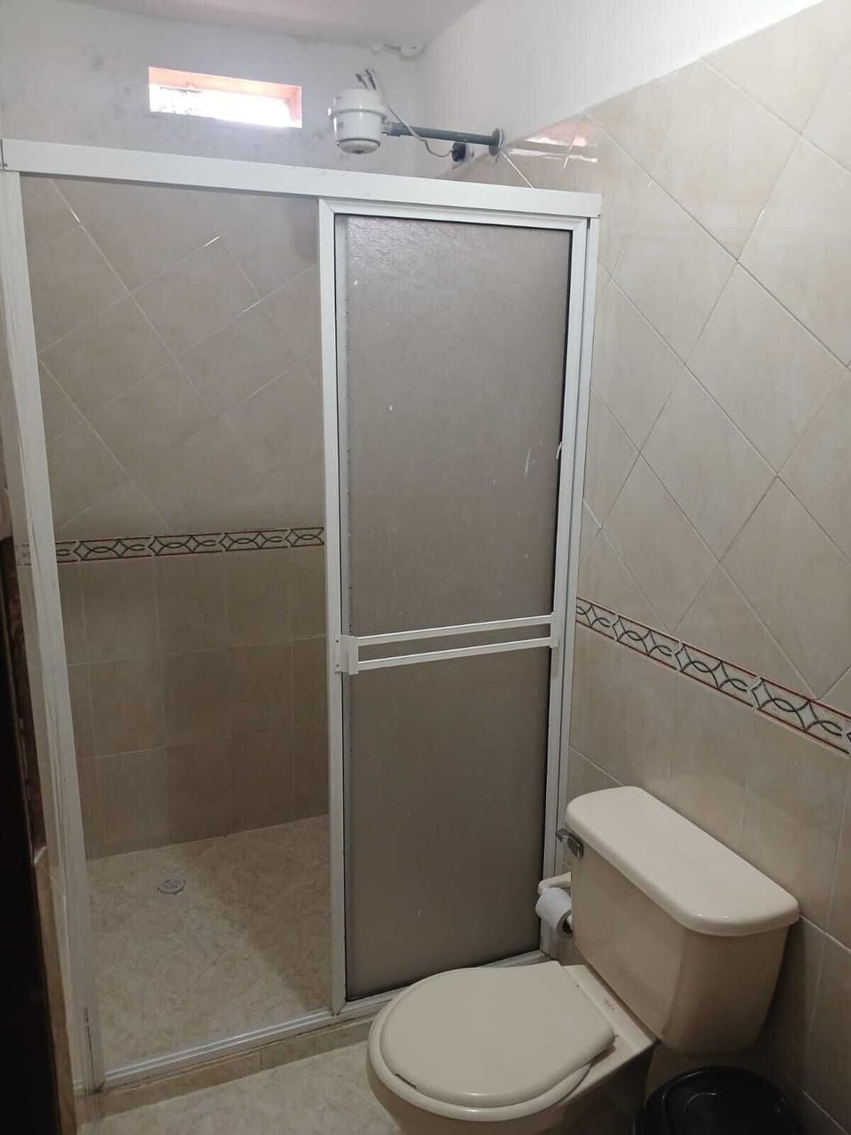 Shower, towels, soap