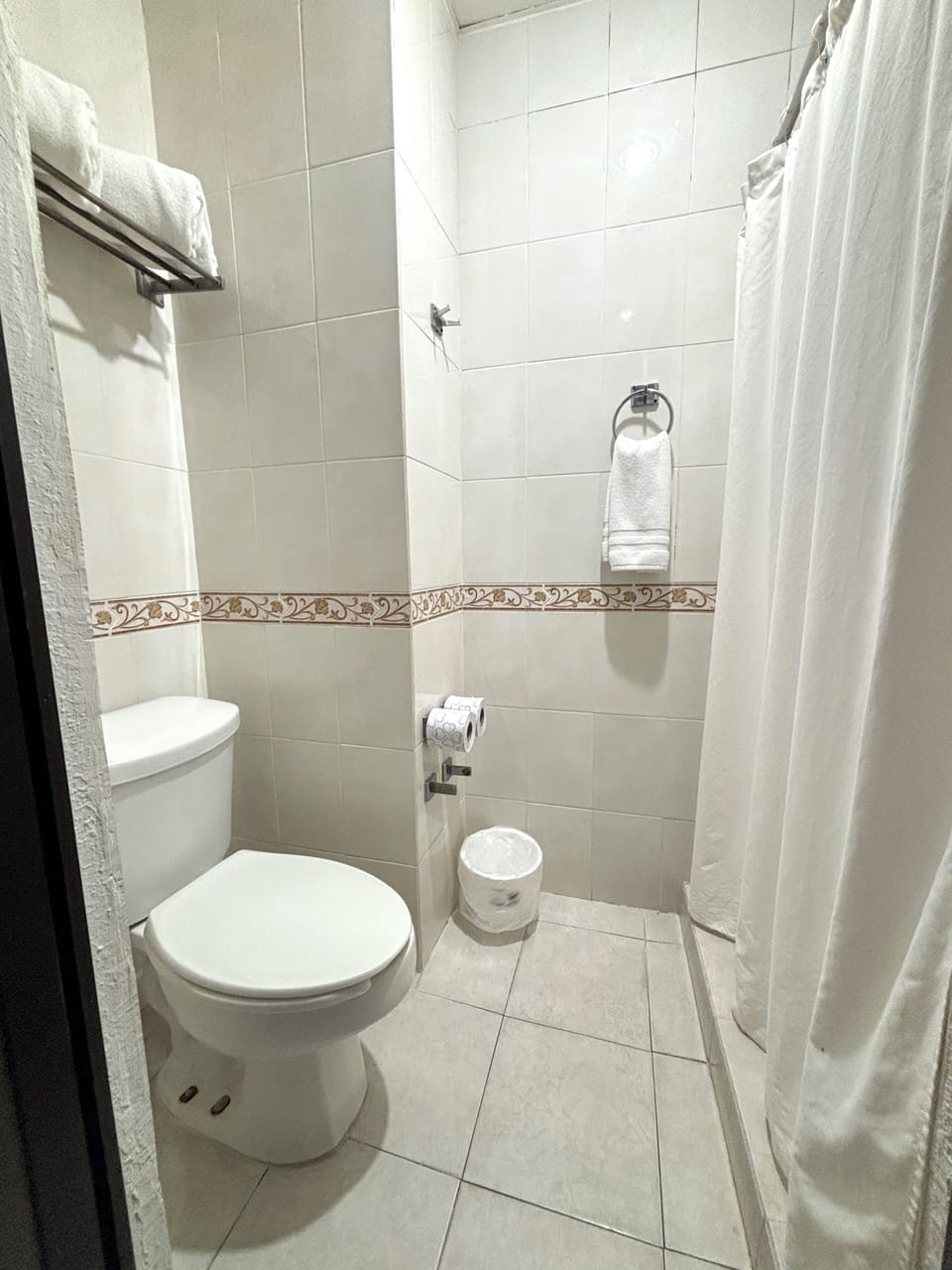 Standard Double Room, 2 Double Beds | Bathroom | Shower, free toiletries, towels