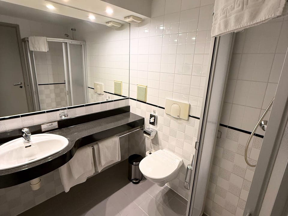 Free toiletries, hair dryer, towels