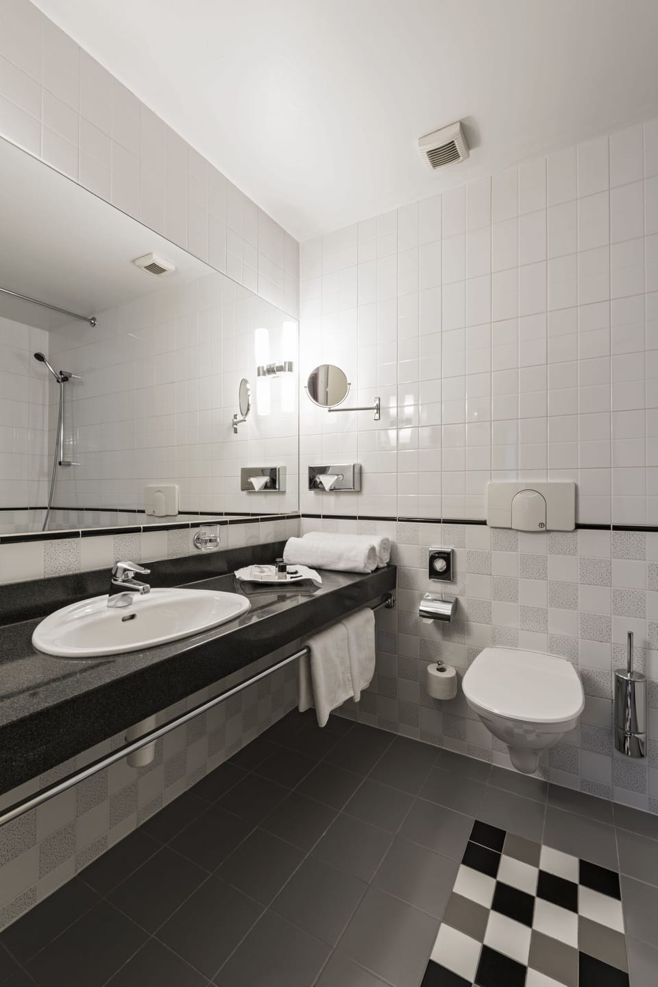 Free toiletries, hair dryer, towels