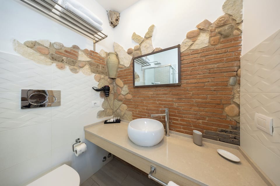Classic Double Room | Bathroom | Shower, rainfall showerhead, free toiletries, hair dryer