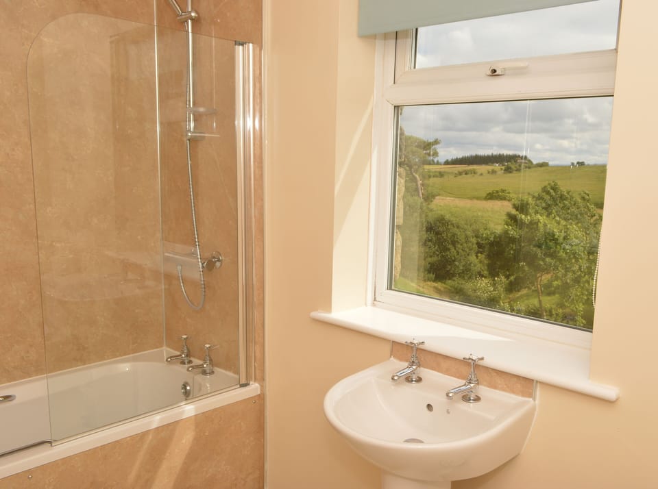 Shower, free toiletries, towels