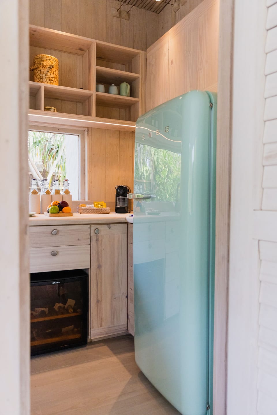 Room (Beach Hideaway) | Private kitchen | Fridge, microwave, coffee/tea maker, cleaning supplies