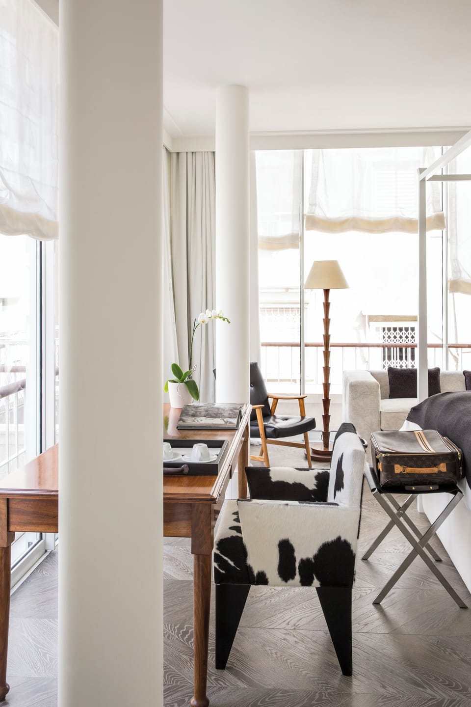 Urban Loft With Balcony | Frette Italian sheets, premium bedding, minibar, in-room safe