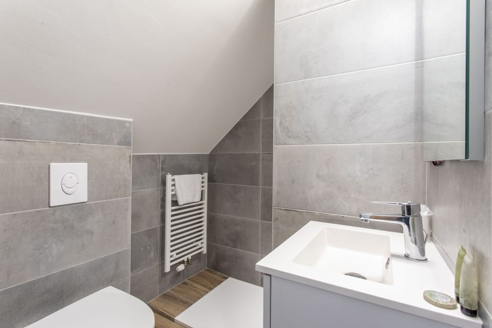 Family Suite, Ensuite, Mountain View (Chambre 11 (4 pers)) | Bathroom | Free toiletries, towels