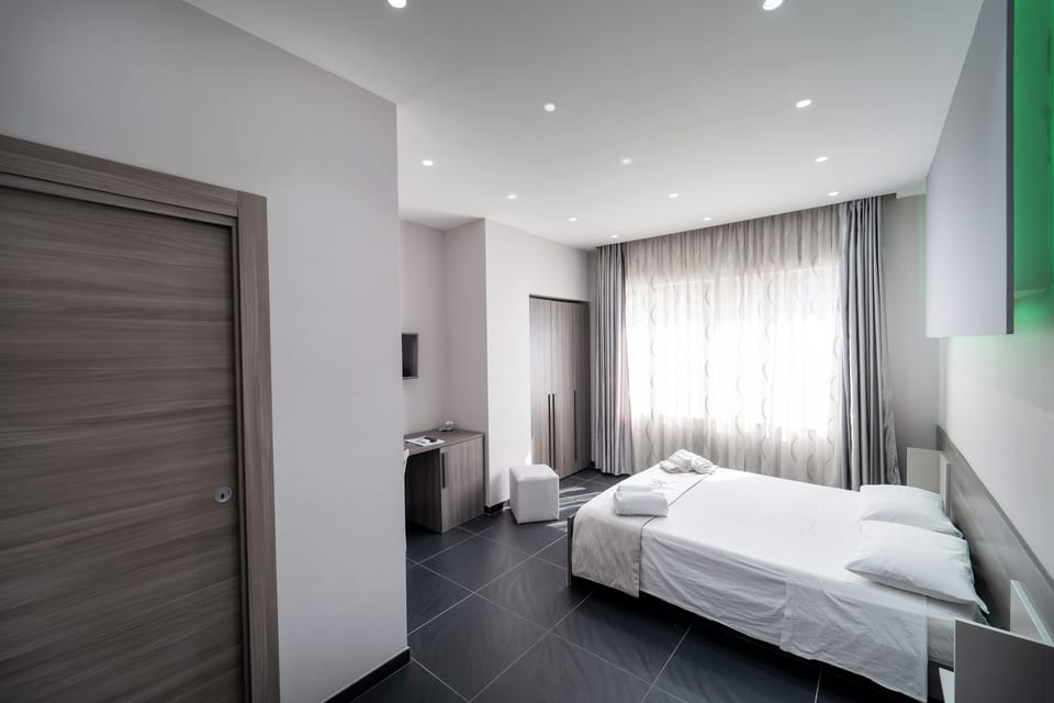 Premium bedding, desk, free WiFi, bed sheets