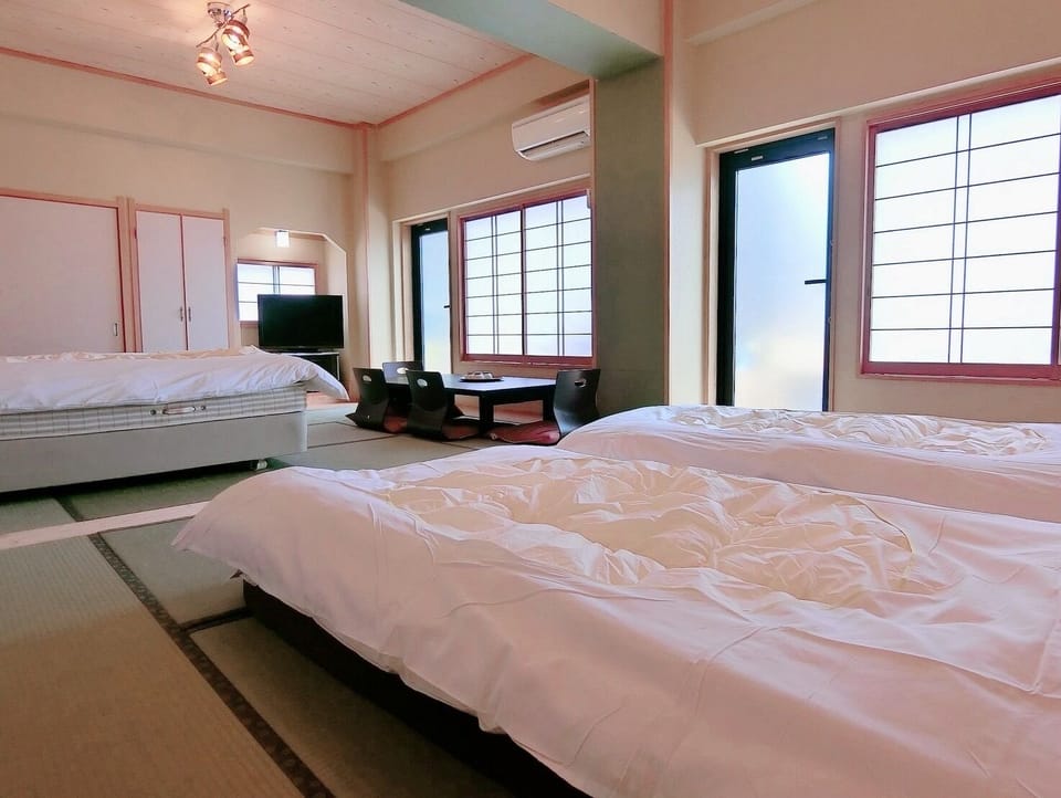 Japanese Style Triple Room with Open Air Bath - 202 | Desk, WiFi (free)