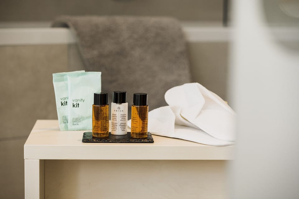 Family Quadruple Room | Bathroom amenities | Shower, free toiletries, hair dryer, heated floors (bathroom)