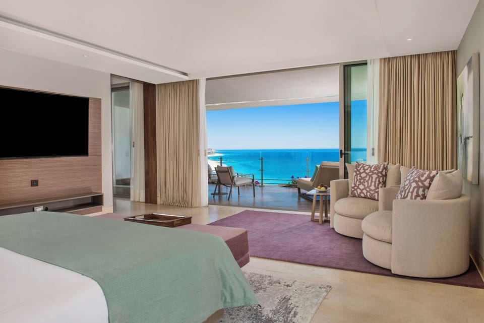 One Bedroom Governor Suite Ocean View | Egyptian cotton sheets, premium bedding, down comforters, minibar