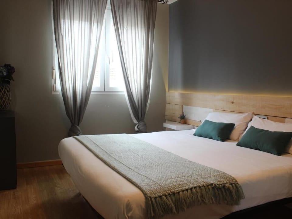 Premium bedding, desk, free WiFi, bed sheets