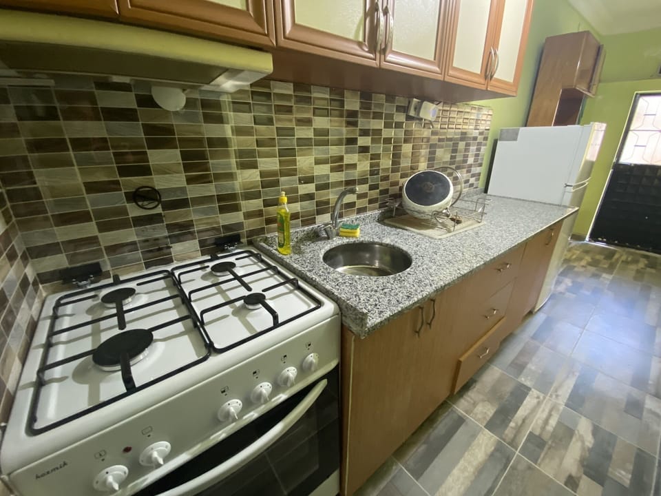 Family Apartment | Private kitchen | Fridge, coffee/tea maker, electric kettle, cookware/dishes/utensils