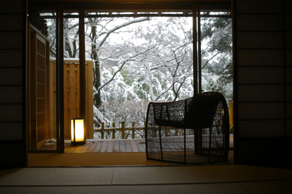 Japanese Executive Room with Beds, Private Open Air Bath | In-room safe, iron/ironing board, free WiFi, bed sheets