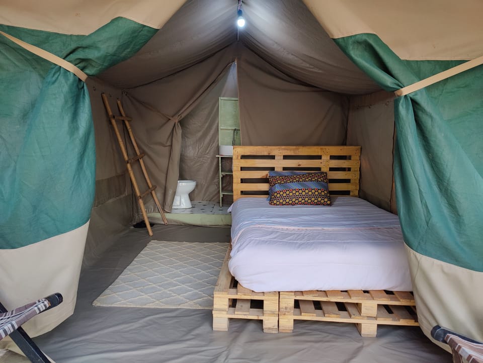 Self Contained Tent | Pillowtop beds, minibar, in-room safe, bed sheets
