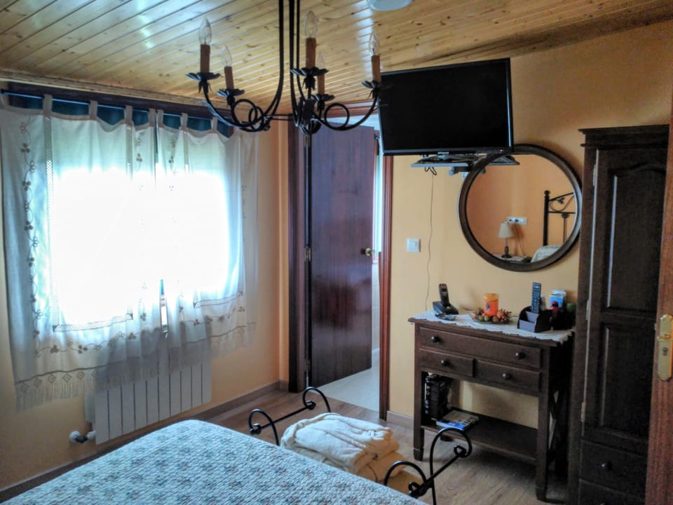 Premium bedding, desk, blackout drapes, iron/ironing board